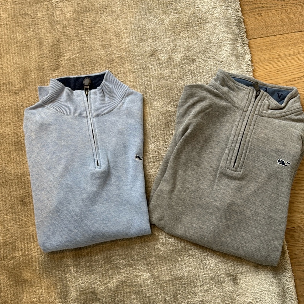 Vineyard Vines Set of 2 Boys Quarter-Zip Sweaters